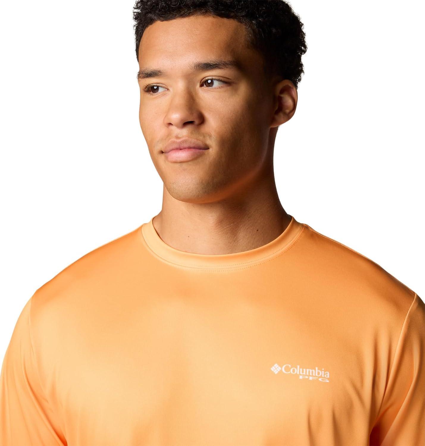 imageColumbia Mens Terminal Tackle PFG Tarpon Rise Long SleeveSummer OrangeMarlin Rise