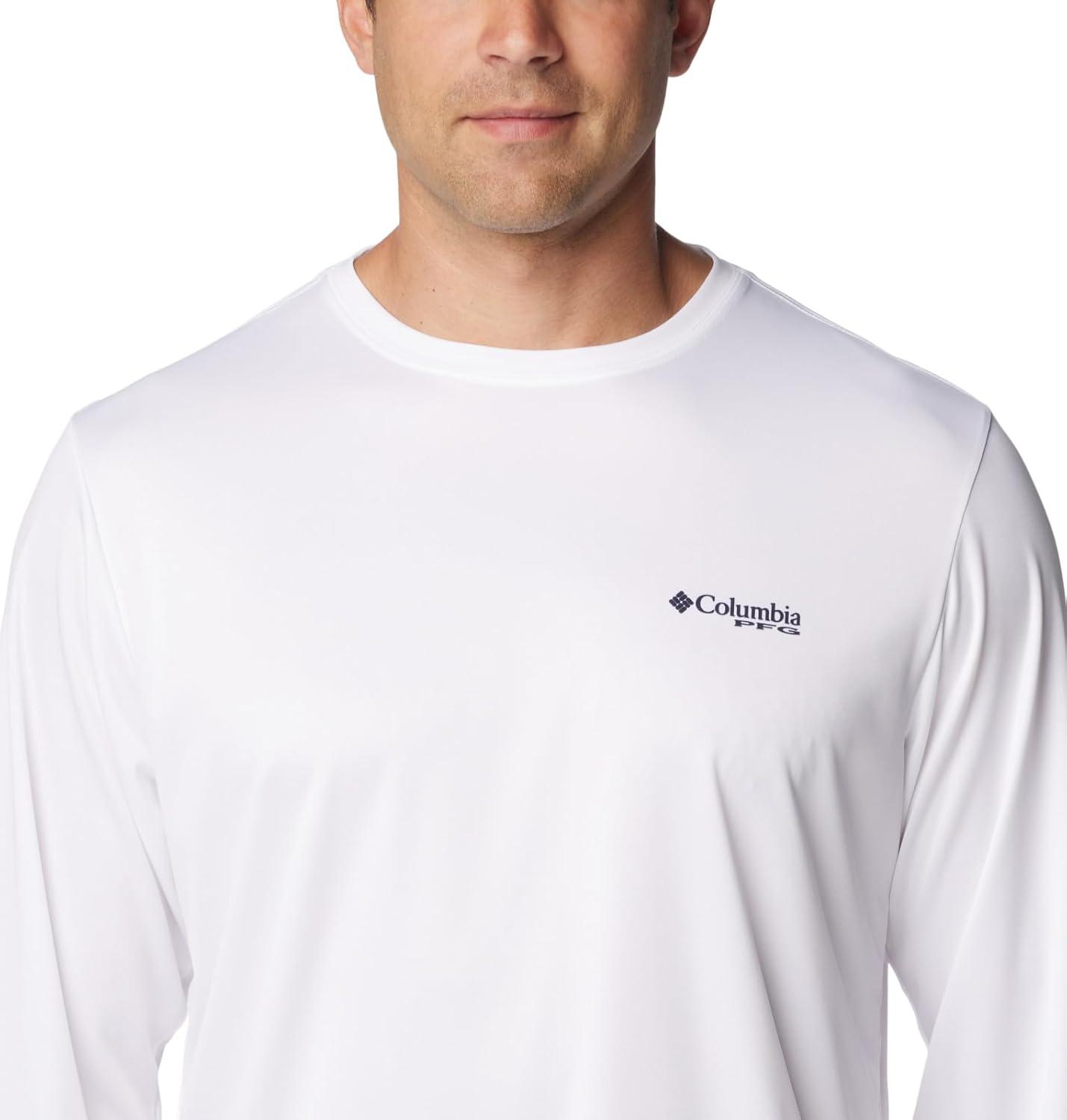 imageColumbia Mens Terminal Tackle PFG Tarpon Rise Long SleeveWhiteTarpon PrintPalmeria