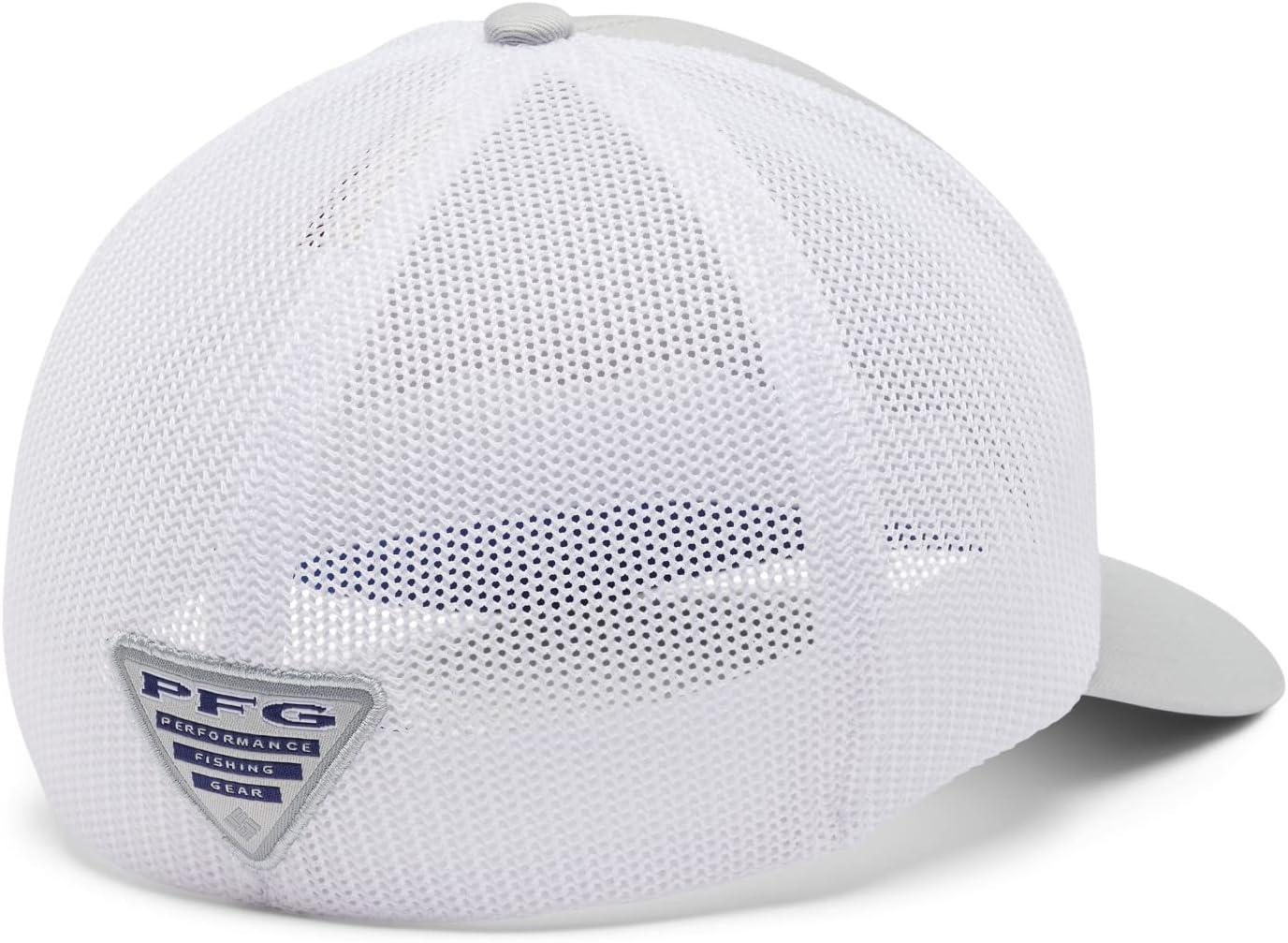 imageColumbia PFG Logo Mesh Ball CapCool GreyWhiteVivid BlueMarlin
