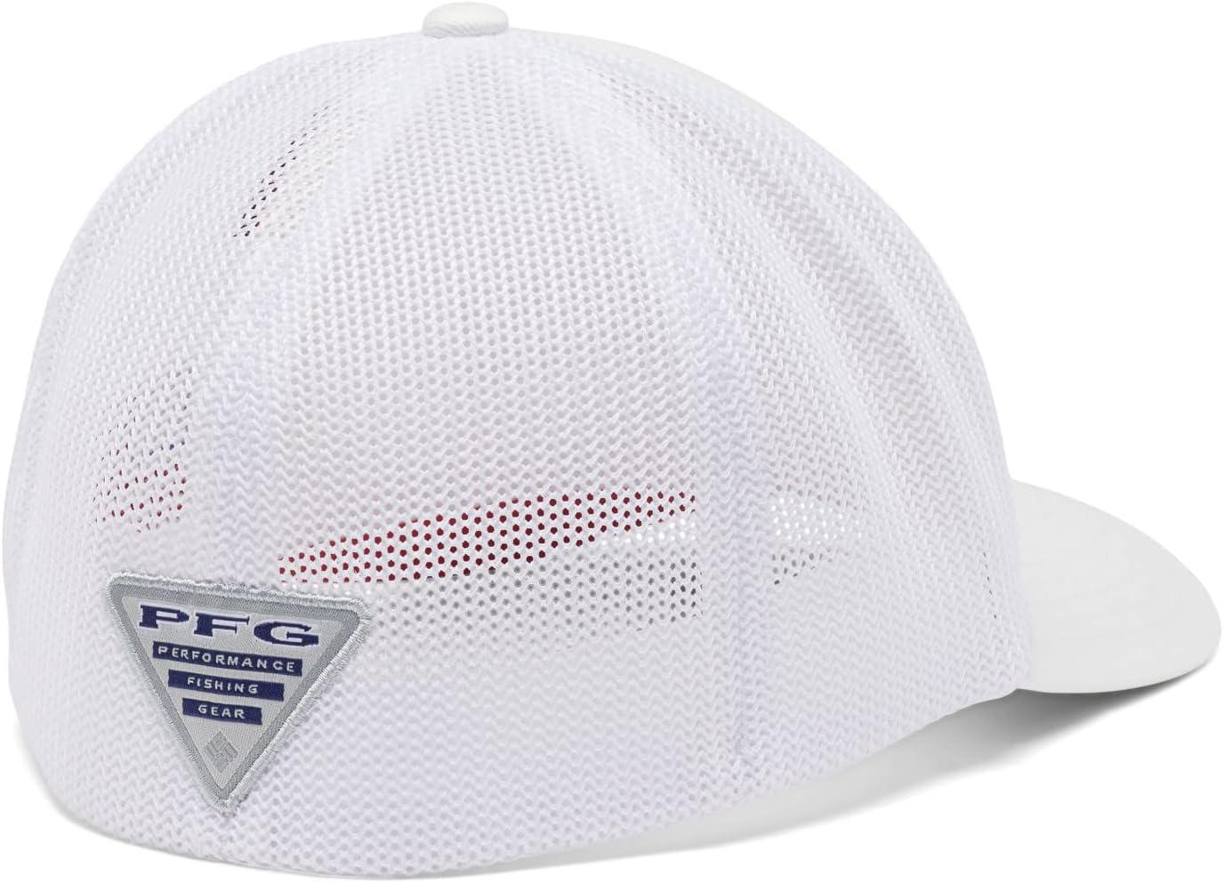 imageColumbia PFG Logo Mesh Ball CapWhiteVivid BlueUsa Flag