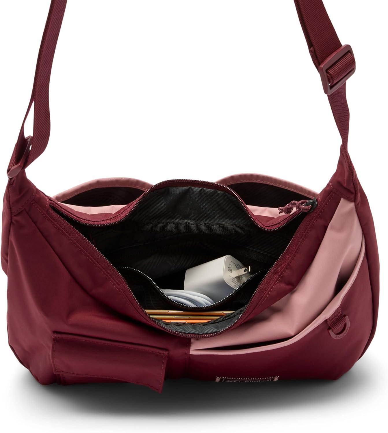 imageColumbia Unisex Cottonwood Creek SaddlebagRich WineEraser Pink
