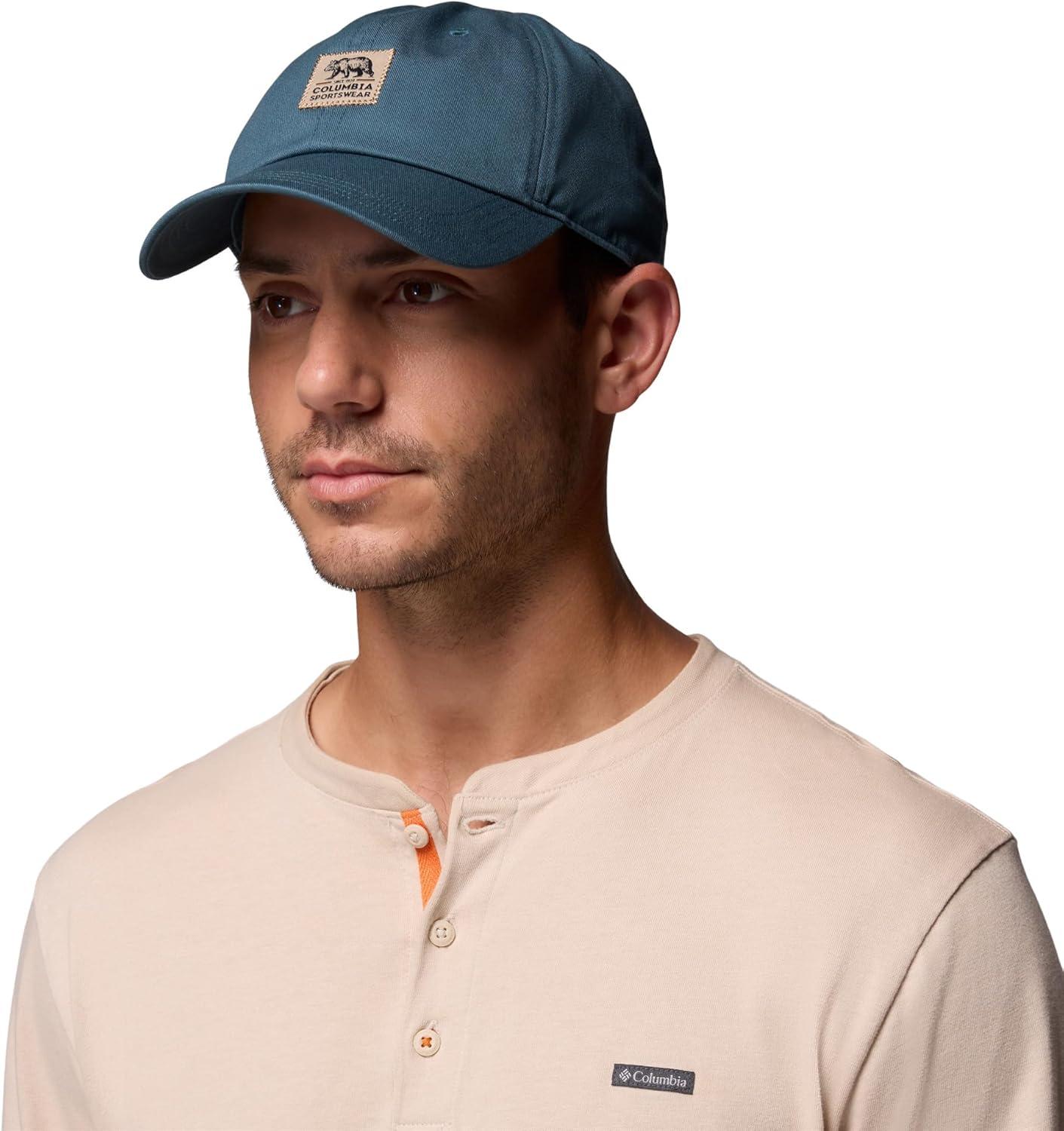 imageColumbia Unisex Provisions Ball Cap Lemon WashMountain LandscapeEverblueWoven Bear