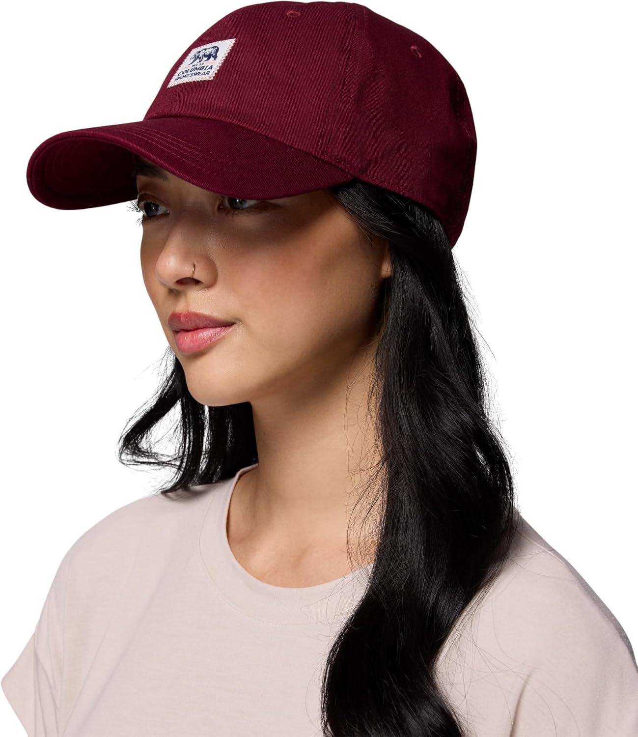 imageColumbia Unisex Provisions Ball Cap Lemon WashMountain LandscapeRich WineWoven Bear