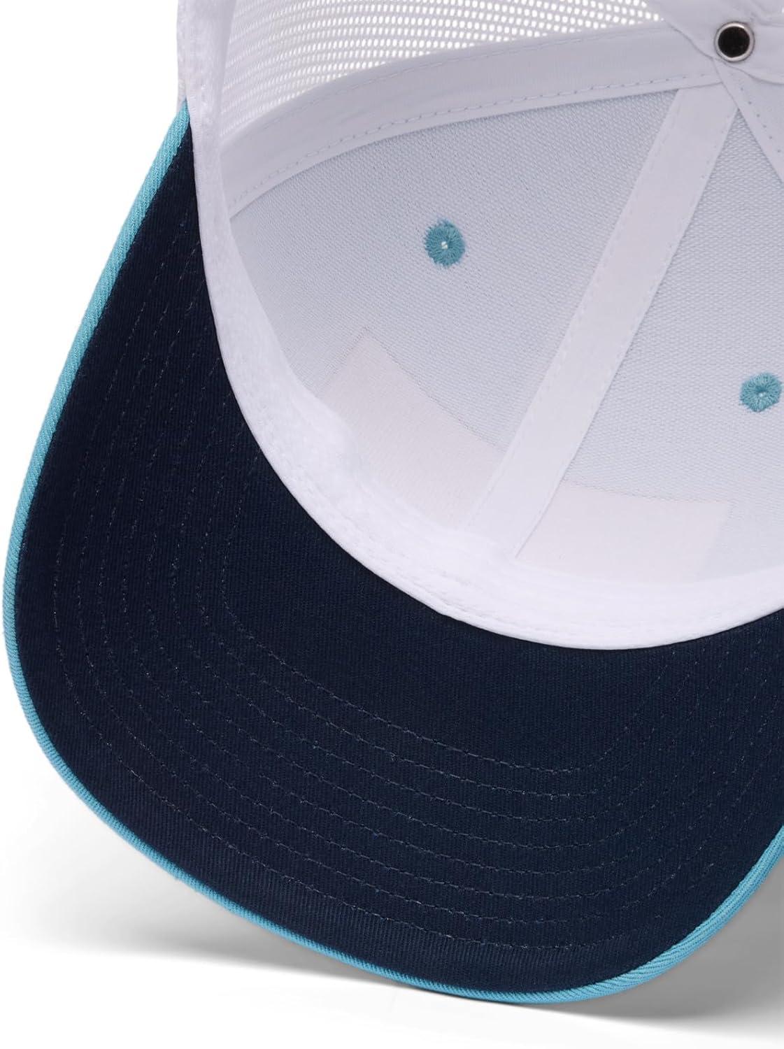 imageColumbia Unisex Unisex PFG Fish Flag Mesh Snap Back Hat Vintage BlueWhiteFish Flag One Size