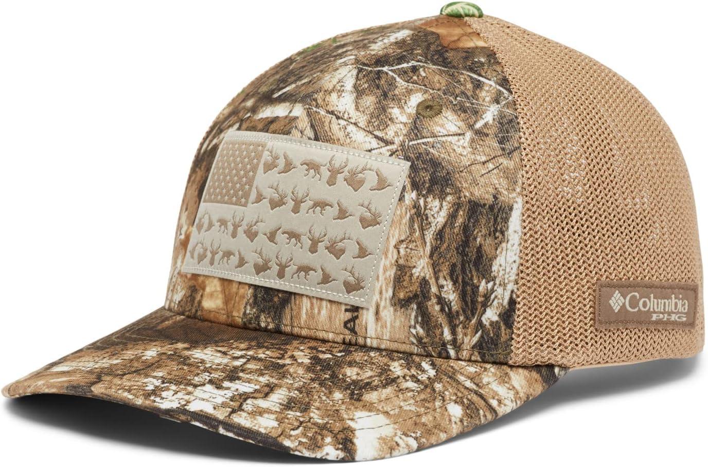 imageColumbia UnisexAdult PHG Camo Mesh Ball CapRealtree Edge Game Flag