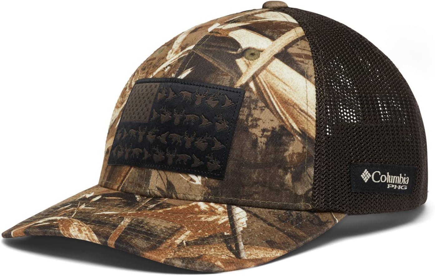 imageColumbia UnisexAdult PHG Camo Mesh Ball CapRealtree Max5Game Flag