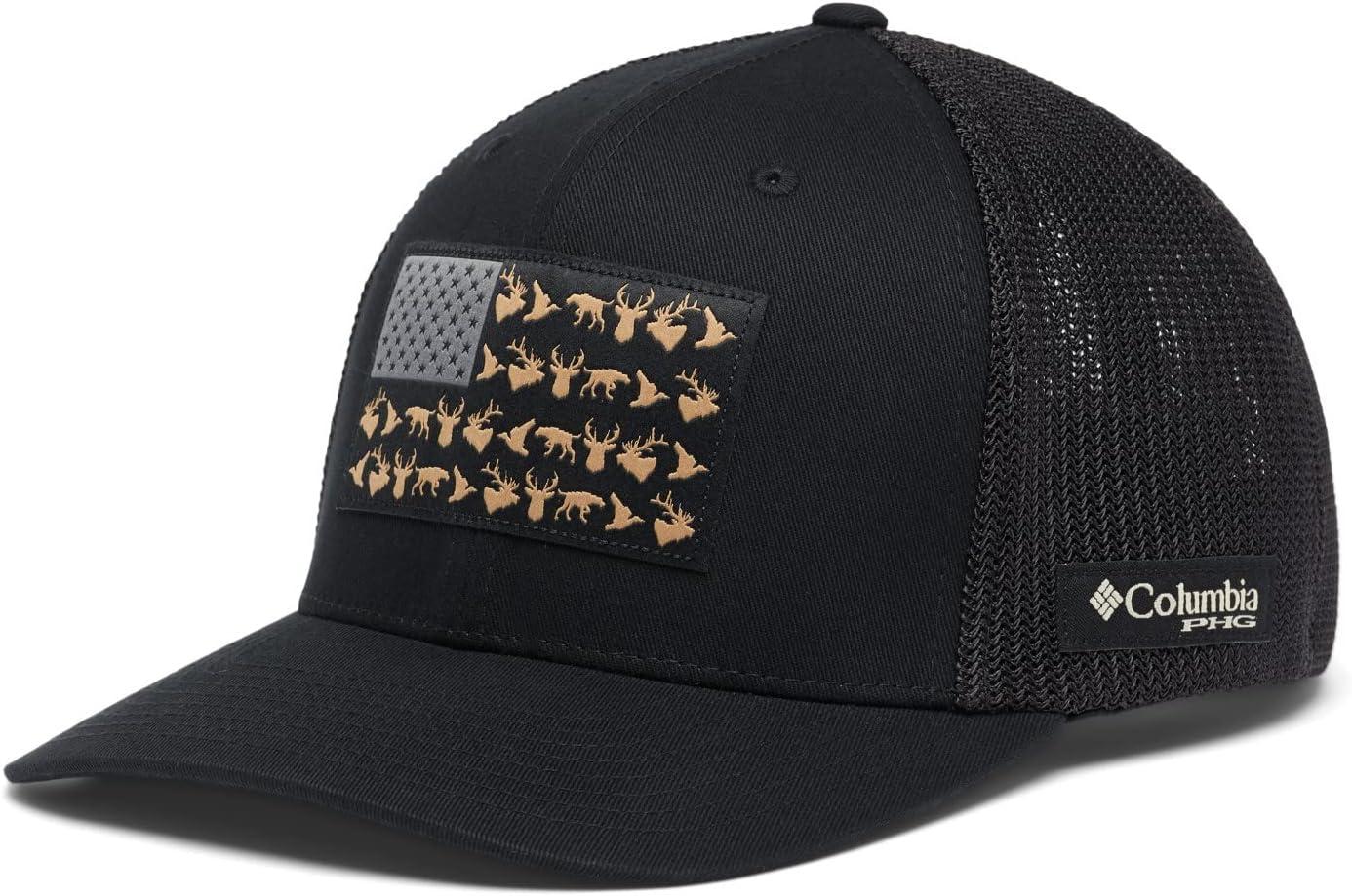 imageColumbia UnisexAdult PHG Game Flag Mesh Ball Cap Low CrownBlack