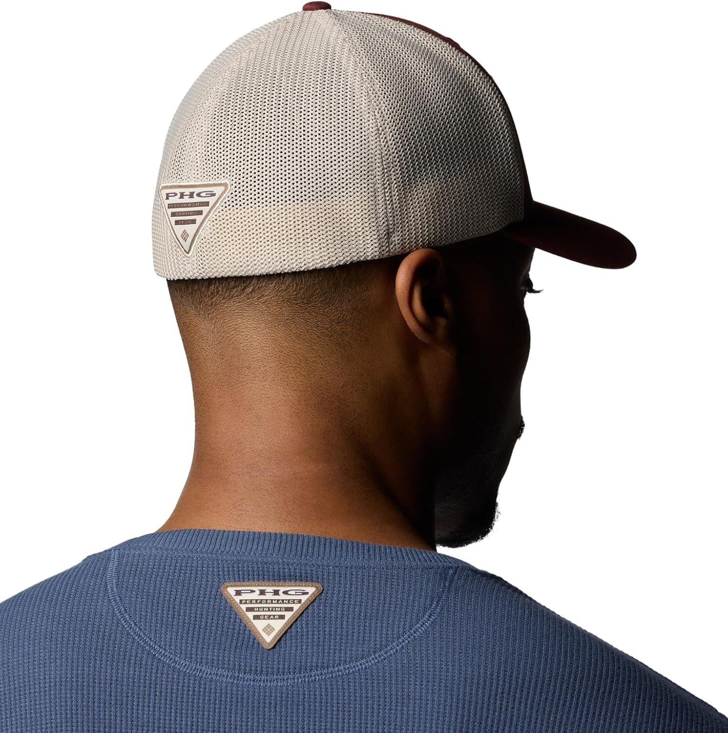 imageColumbia UnisexAdult PHG Game Flag Mesh Ball Cap Low CrownRed RocksDark StoneDog Flag