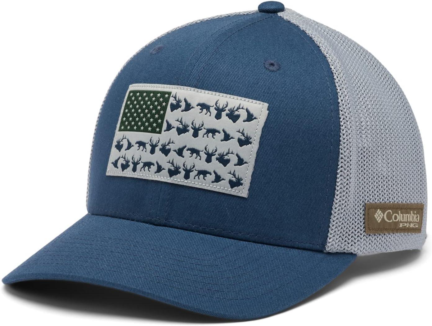 imageColumbia UnisexAdult PHG Game Flag Mesh Ball Cap Low CrownZincCool Grey