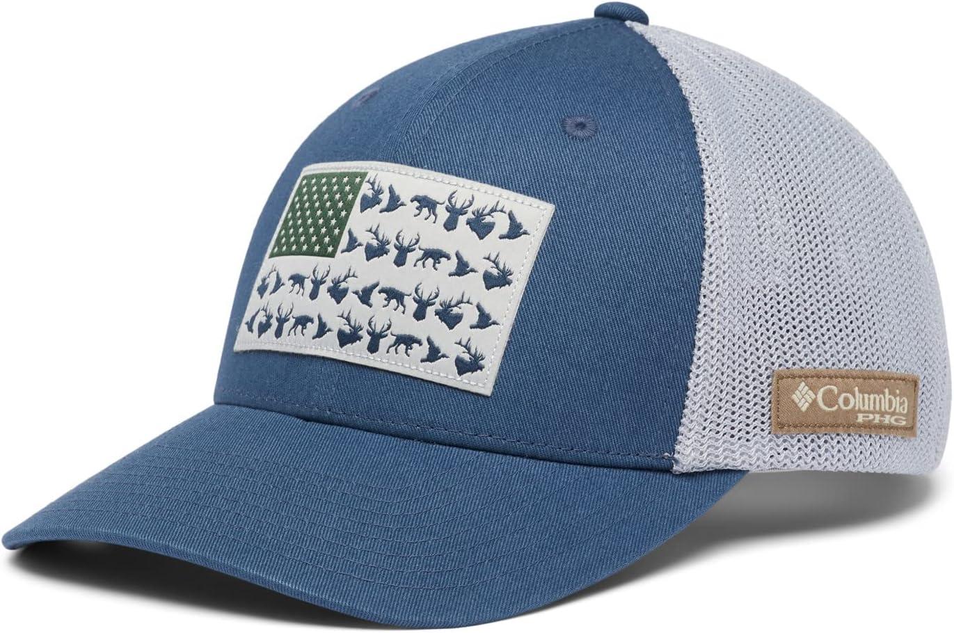 imageColumbia UnisexAdult PHG Game Flag Mesh Ball Cap Low CrownZincCool Grey