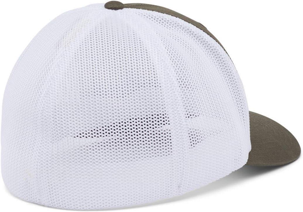 imageColumbia UnisexAdult Rugged Outdoor Mesh HatBaseball CapNew OliveWhiteMountain Patch