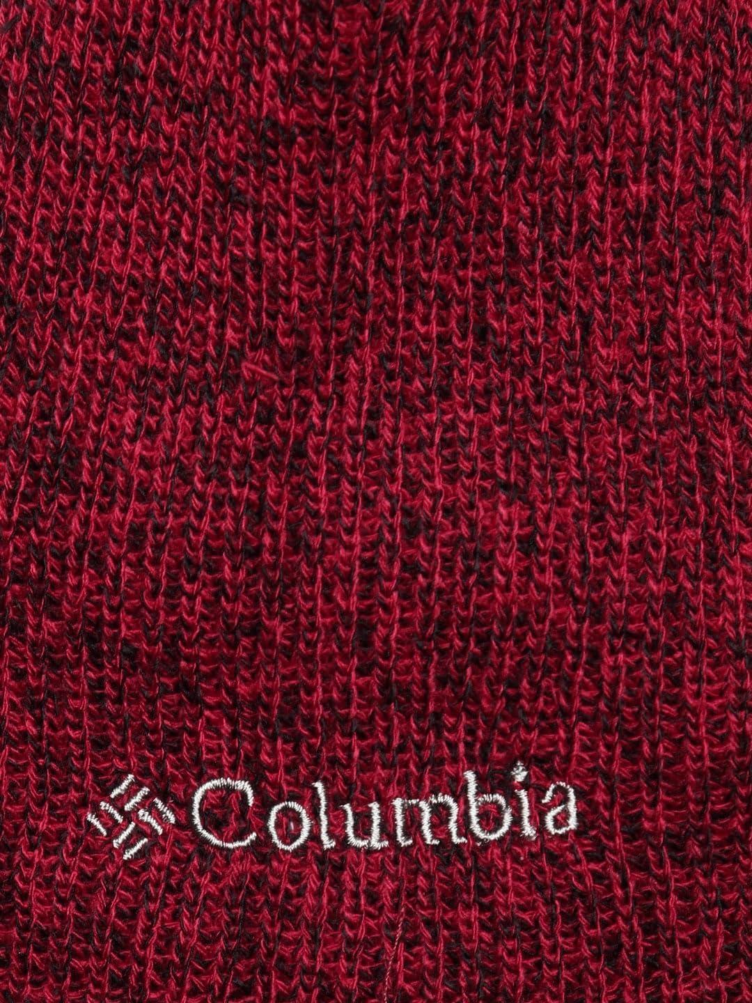imageColumbia UnisexAdult Whirlibird Watch Cap BeanieMountain Red Black Marled