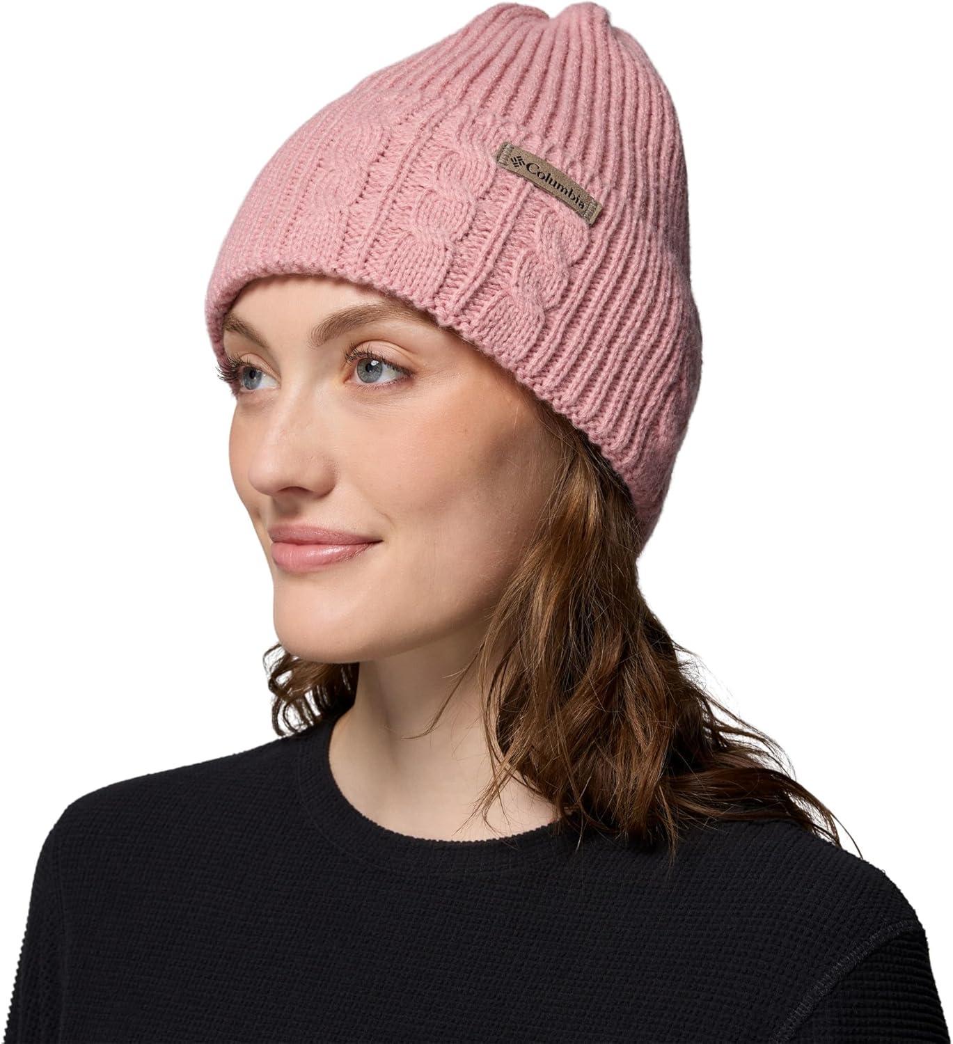 imageColumbia Womens Agate Pass Cable Knit BeanieEraser Pink