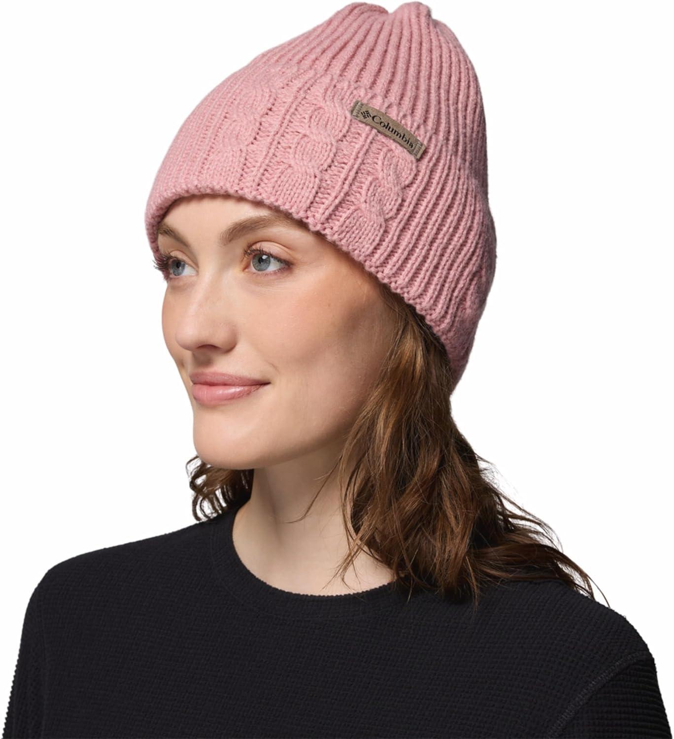 imageColumbia Womens Agate Pass Cable Knit BeanieEraser Pink