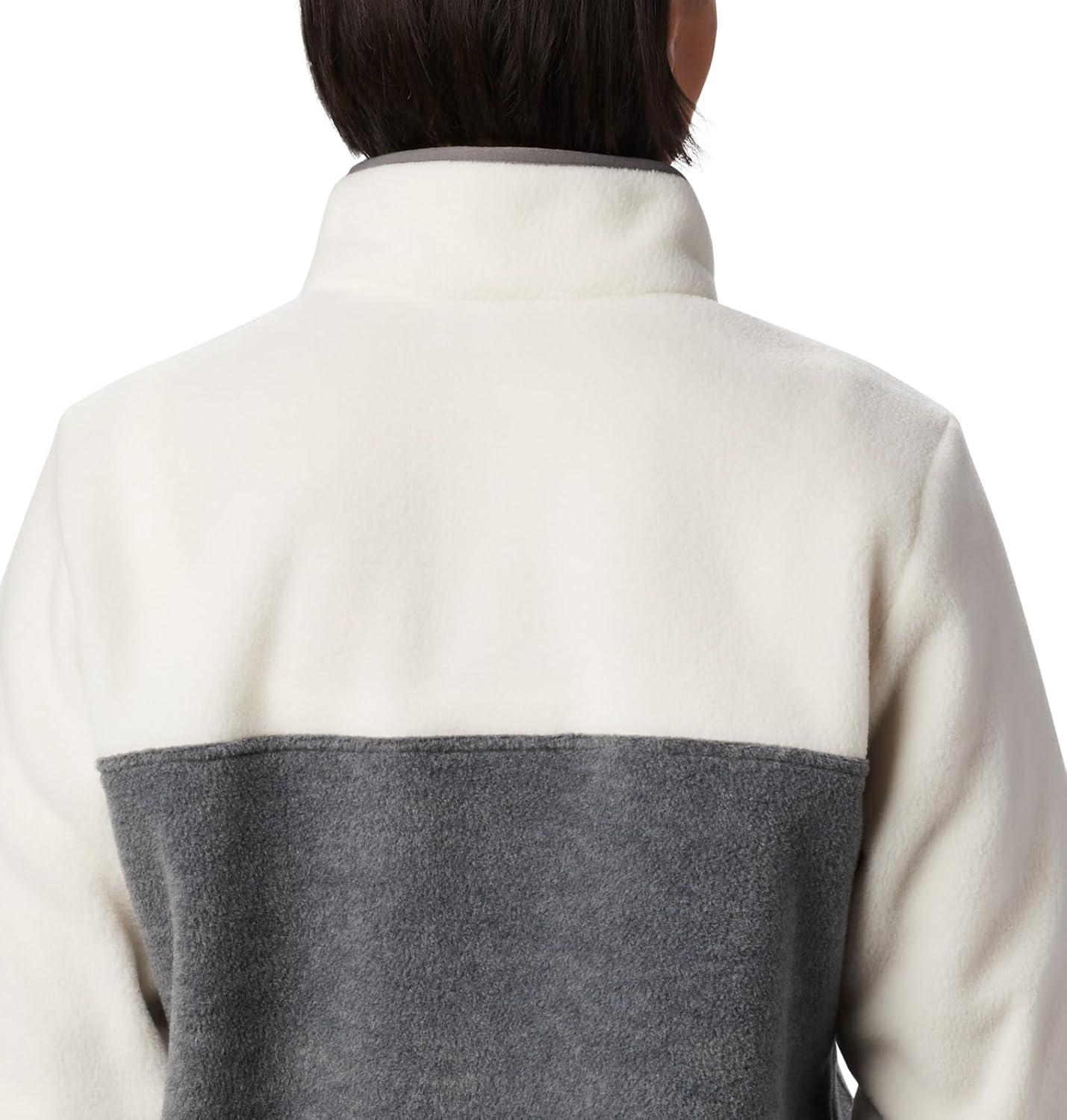 imageColumbia Womens Benton Springs Half Snap II Pull Over Fleece Jacket City Grey HeatherChalk Large