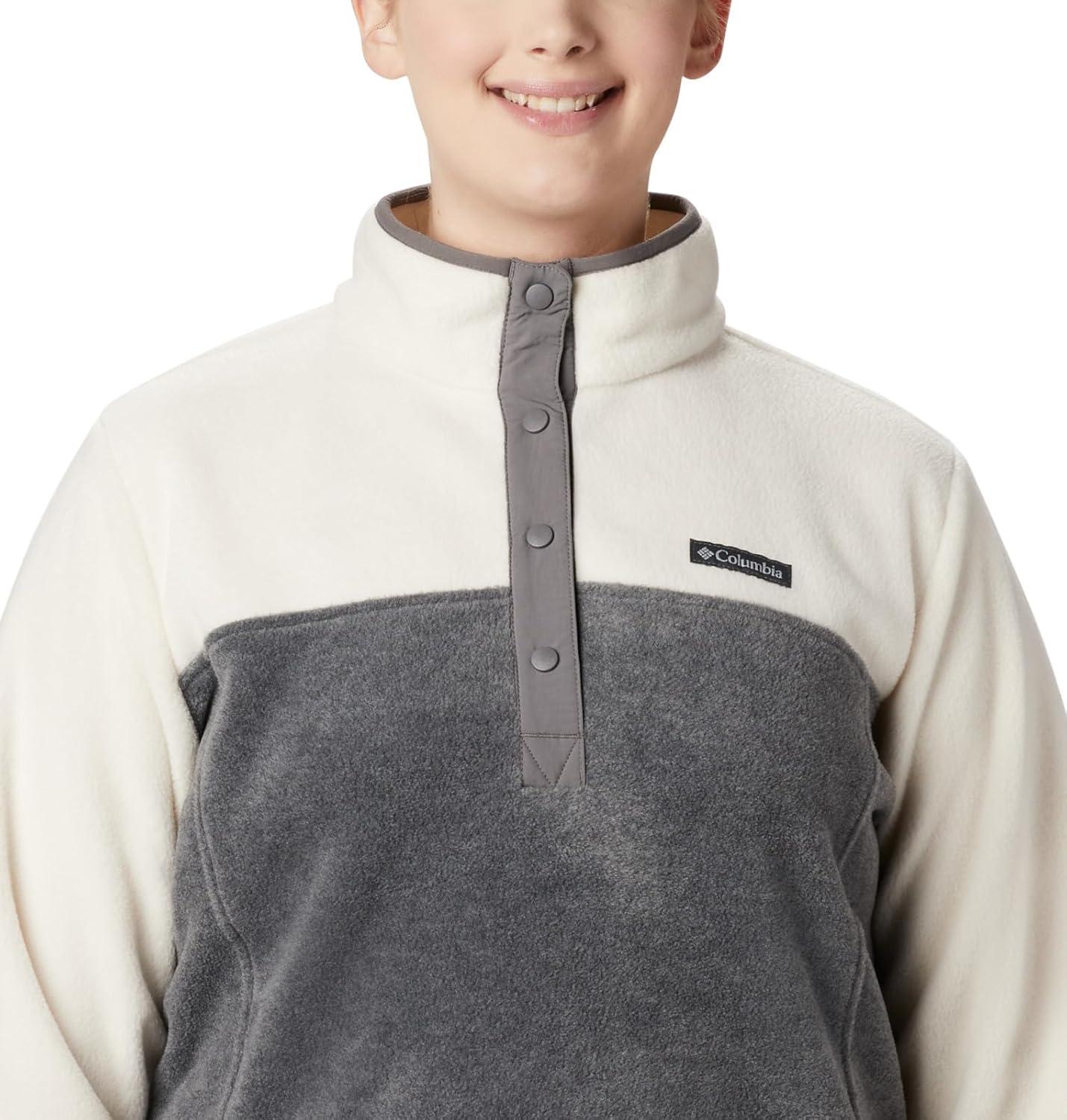 imageColumbia Womens Benton Springs Half Snap II Pull Over Fleece Jacket City Grey HeatherChalk Large