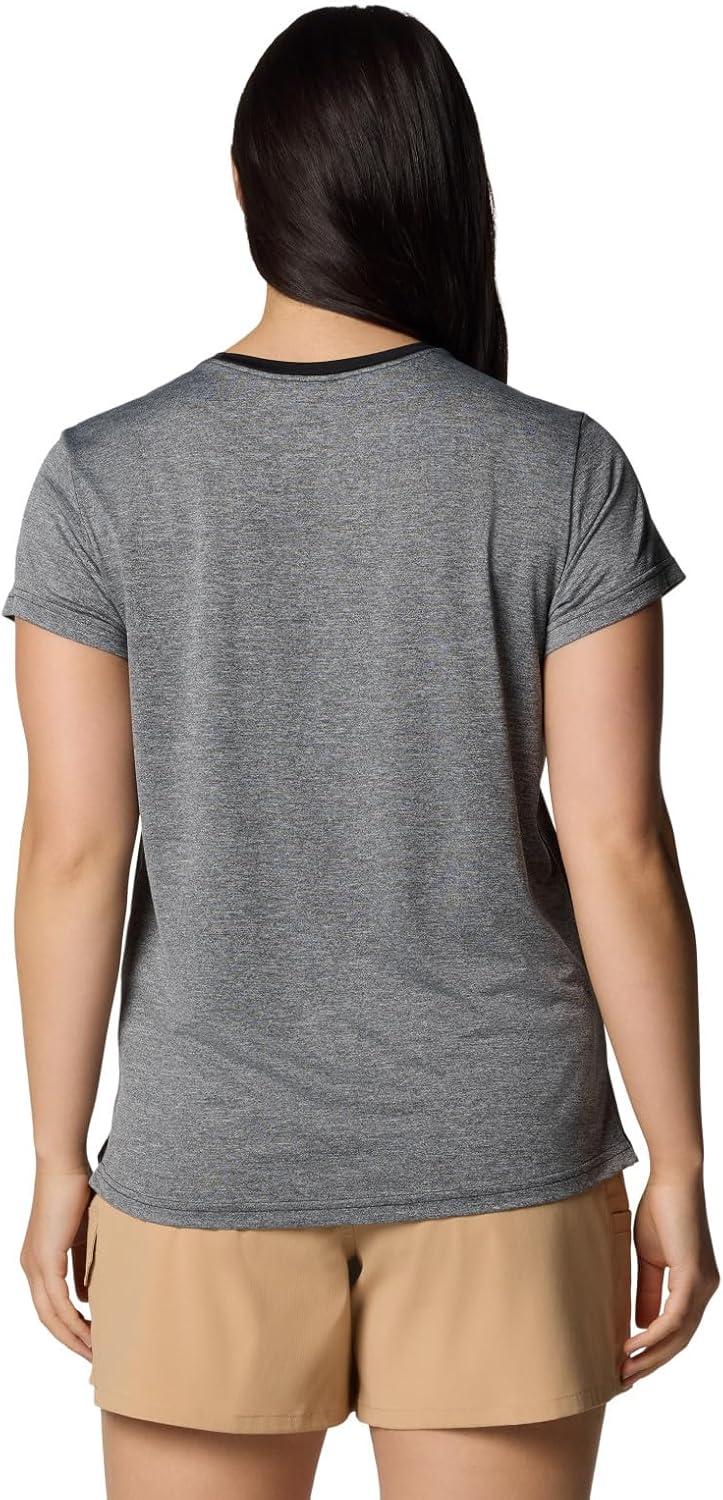 imageColumbia Womens Bluevista Hill Short Sleeve CrewBlack Heather