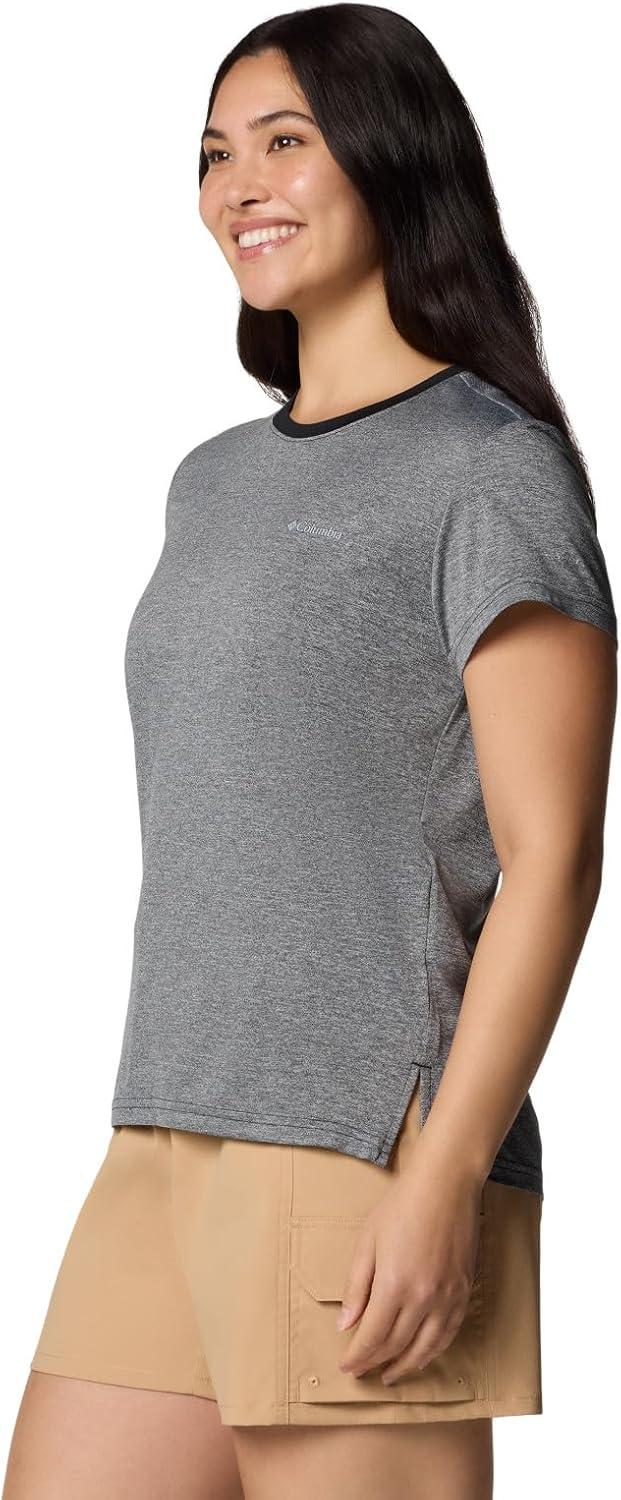 imageColumbia Womens Bluevista Hill Short Sleeve CrewBlack Heather
