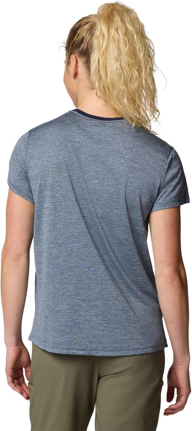 imageColumbia Womens Bluevista Hill Short Sleeve CrewCollegiate Navy Heather
