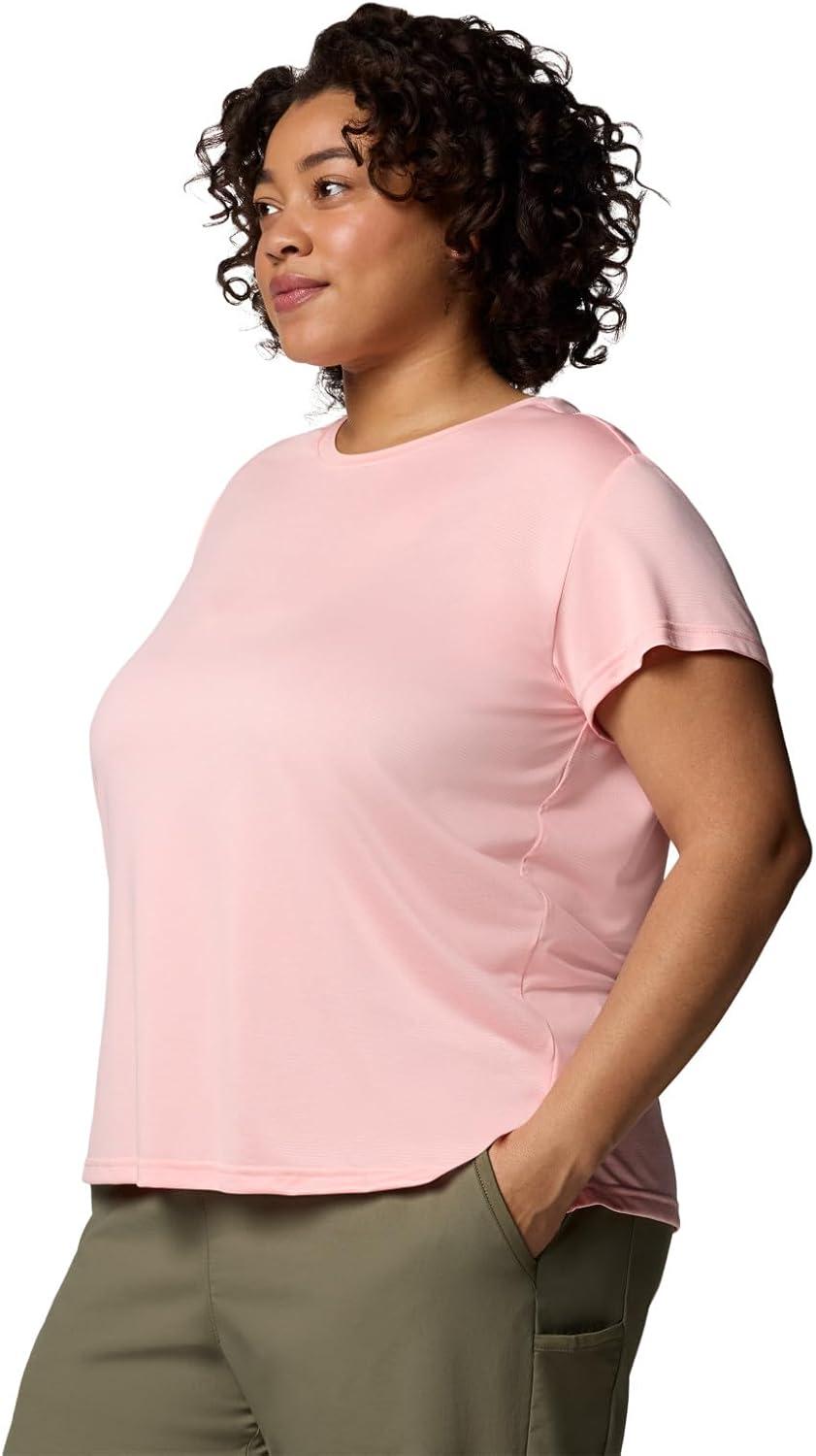 imageColumbia Womens Bluevista Hill Short Sleeve CrewPink Sand Heather