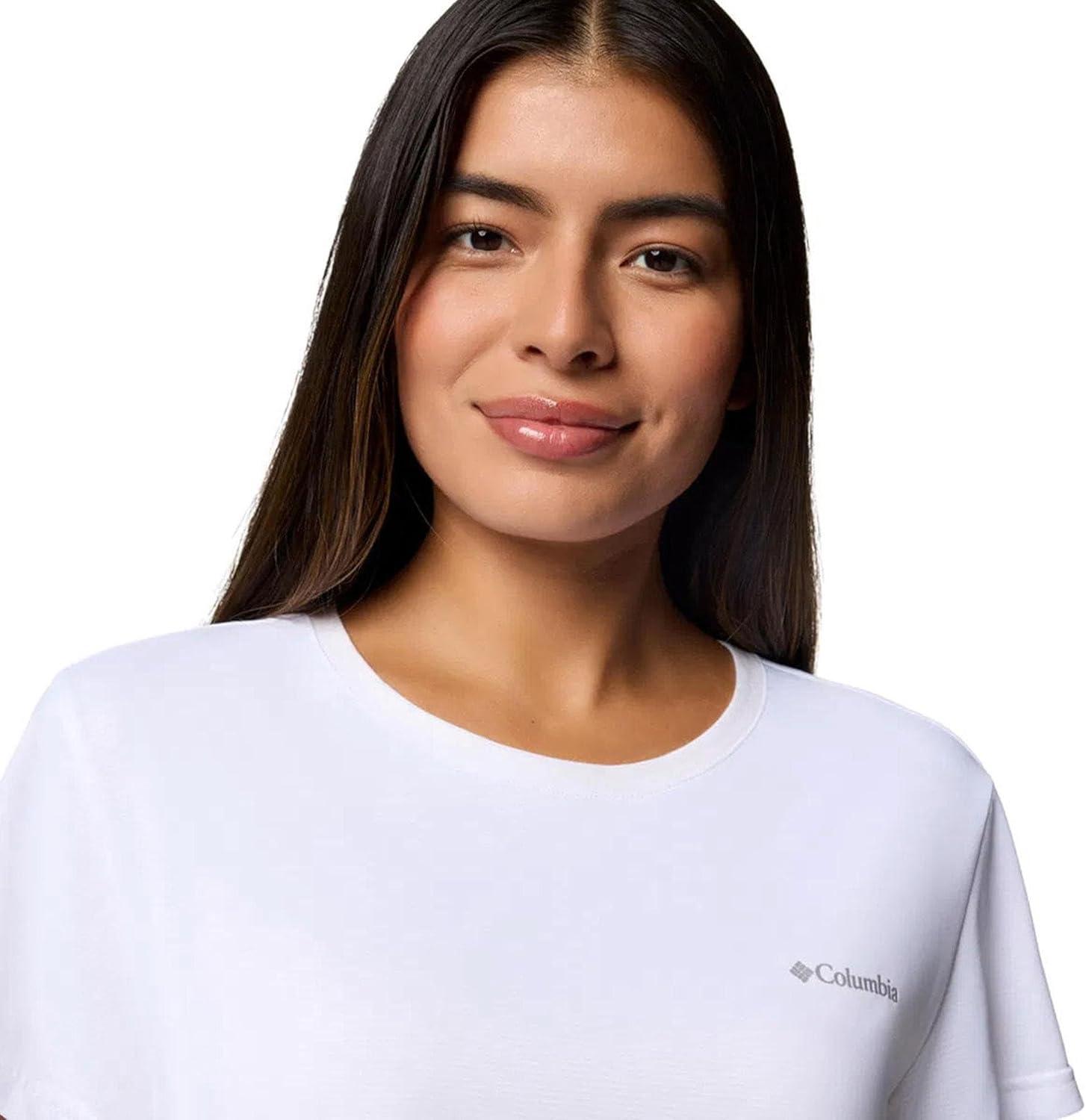 imageColumbia Womens Bluevista Hill Short Sleeve CrewWhite