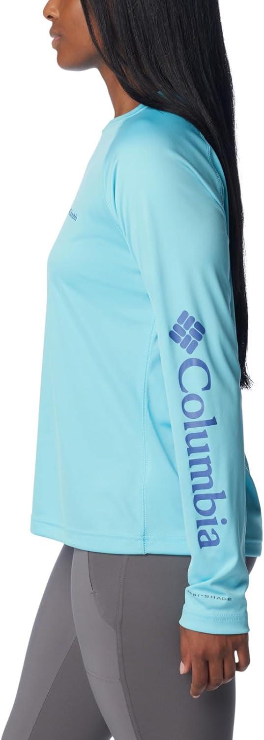 imageColumbia Womens Fork Stream Long Sleeve ShirtAquamarineEve Logo