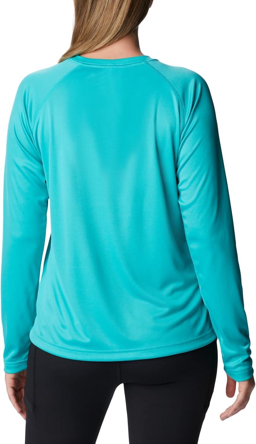 imageColumbia Womens Fork Stream Long Sleeve ShirtBright AquaNocturnal Graphic
