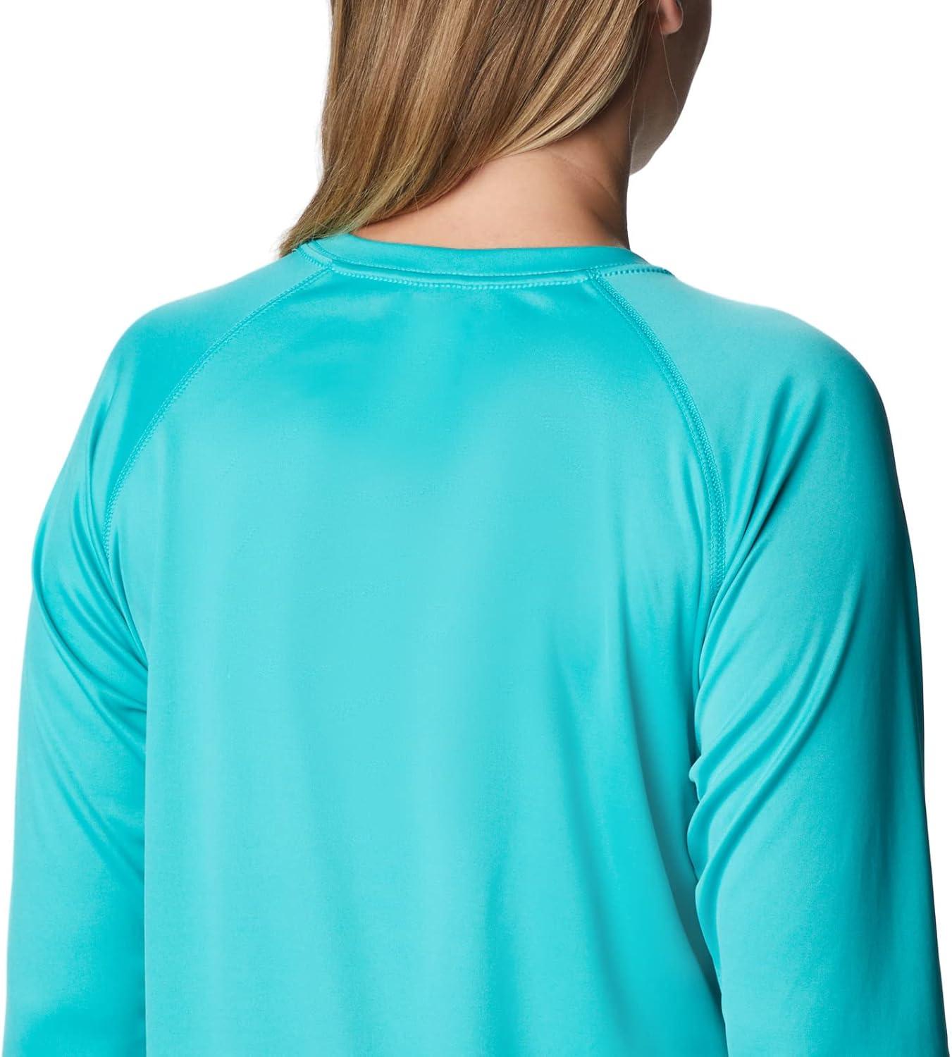 imageColumbia Womens Fork Stream Long Sleeve ShirtBright AquaNocturnal Graphic