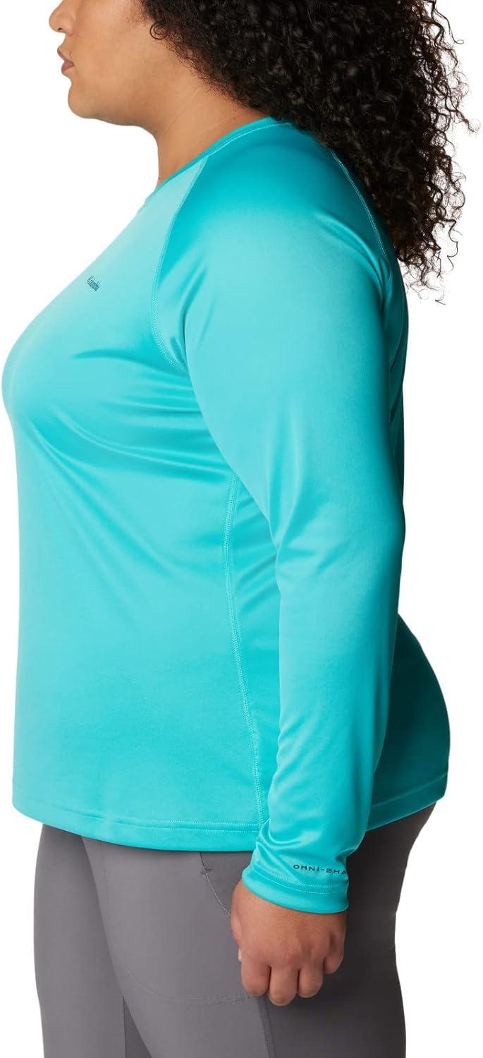 imageColumbia Womens Fork Stream Long Sleeve ShirtBright AquaNocturnal Graphic