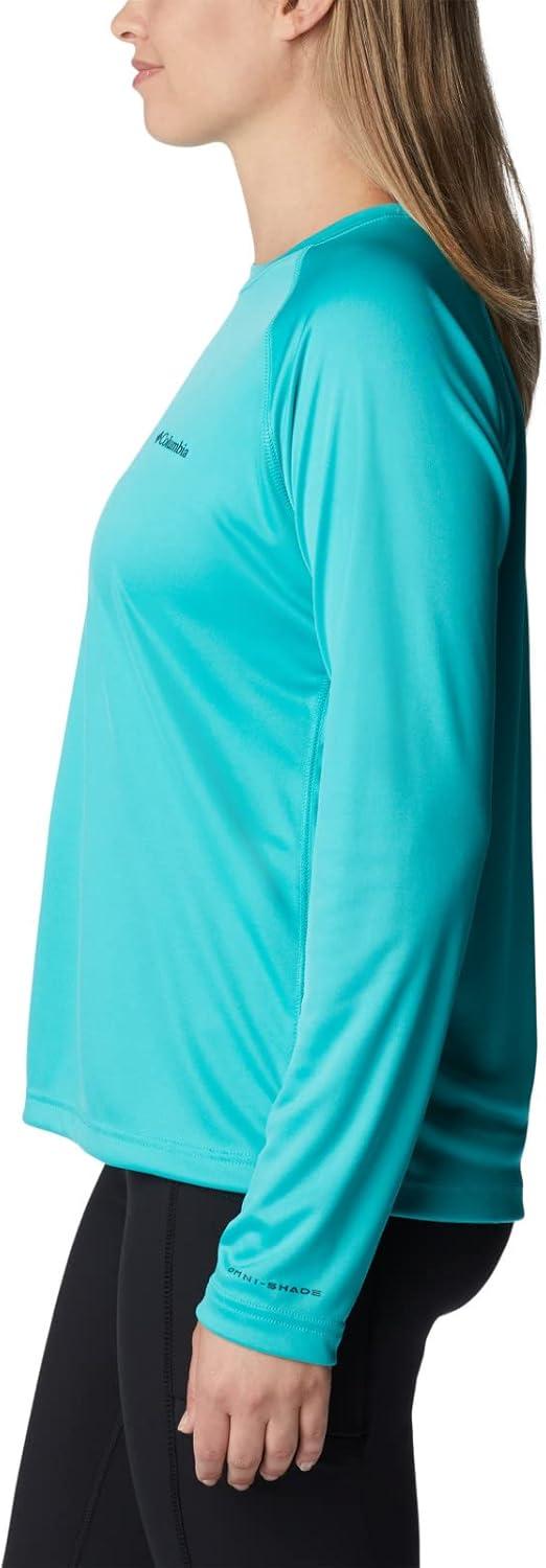 imageColumbia Womens Fork Stream Long Sleeve ShirtBright AquaNocturnal Graphic