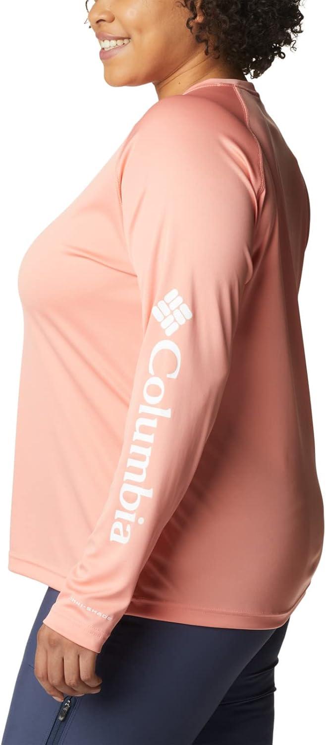 imageColumbia Womens Fork Stream Long Sleeve ShirtCoral ReefWhite Logo