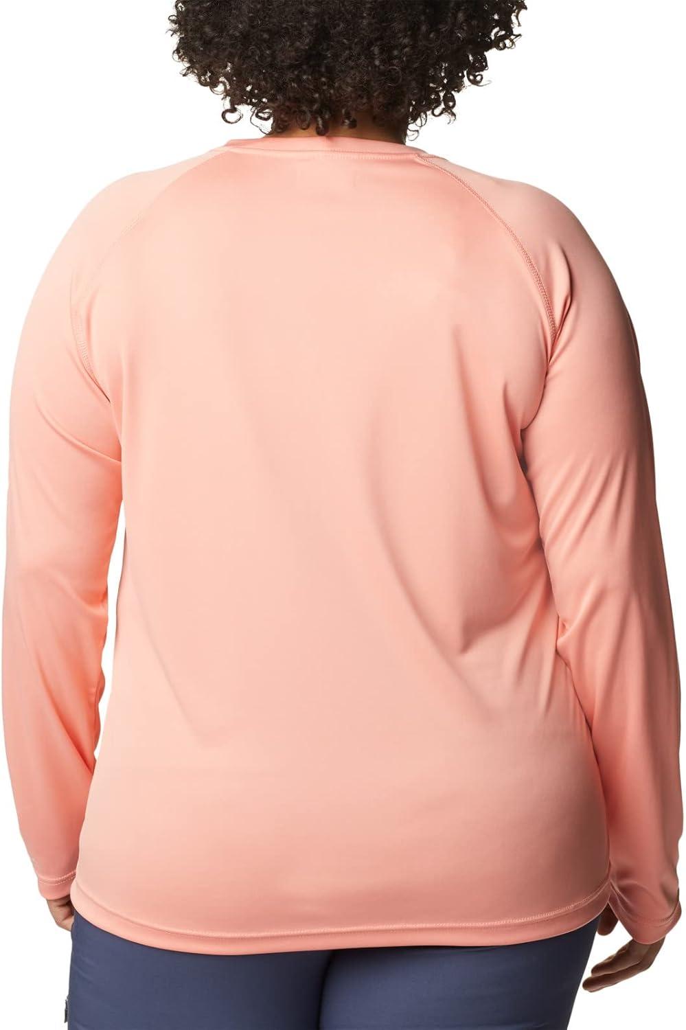 imageColumbia Womens Fork Stream Long Sleeve ShirtCoral ReefWhite Logo