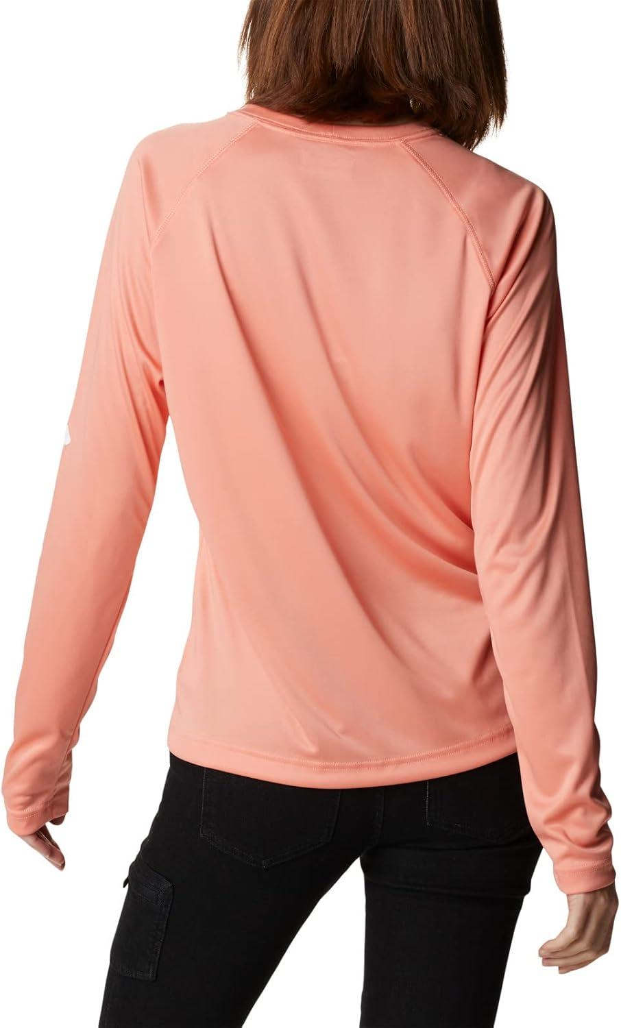 imageColumbia Womens Fork Stream Long Sleeve ShirtCoral ReefWhite Logo