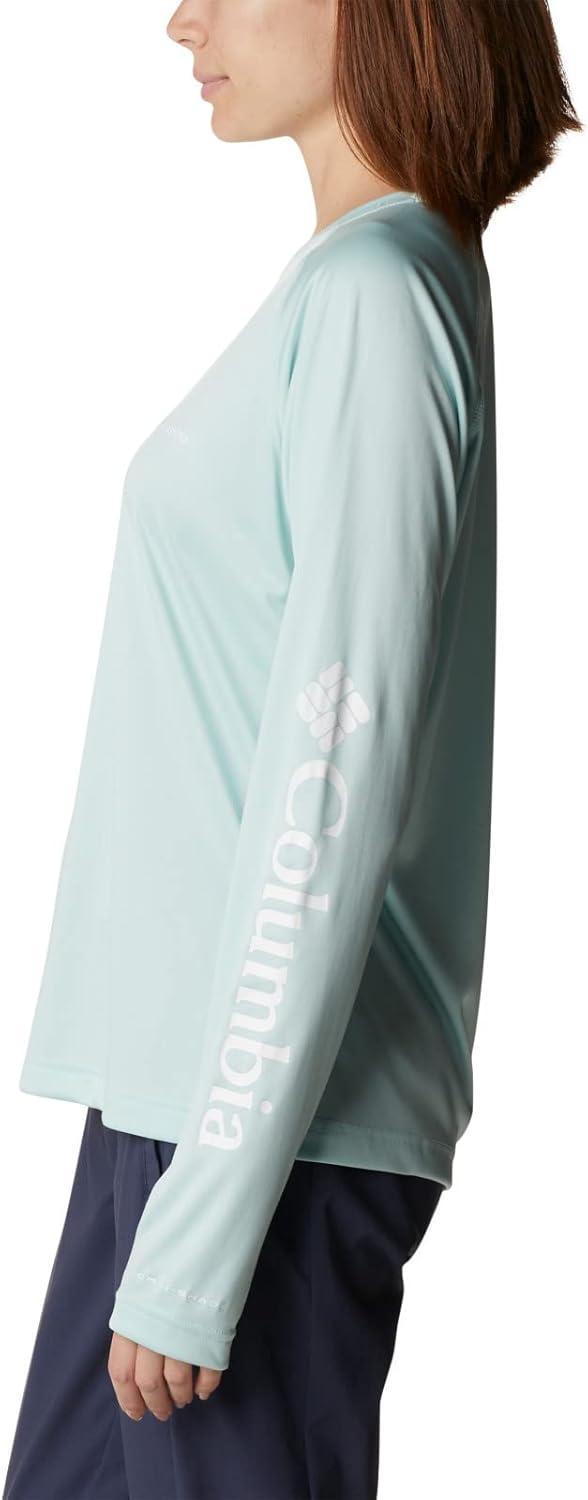 imageColumbia Womens Fork Stream Long Sleeve ShirtIcy MornWhite Logo