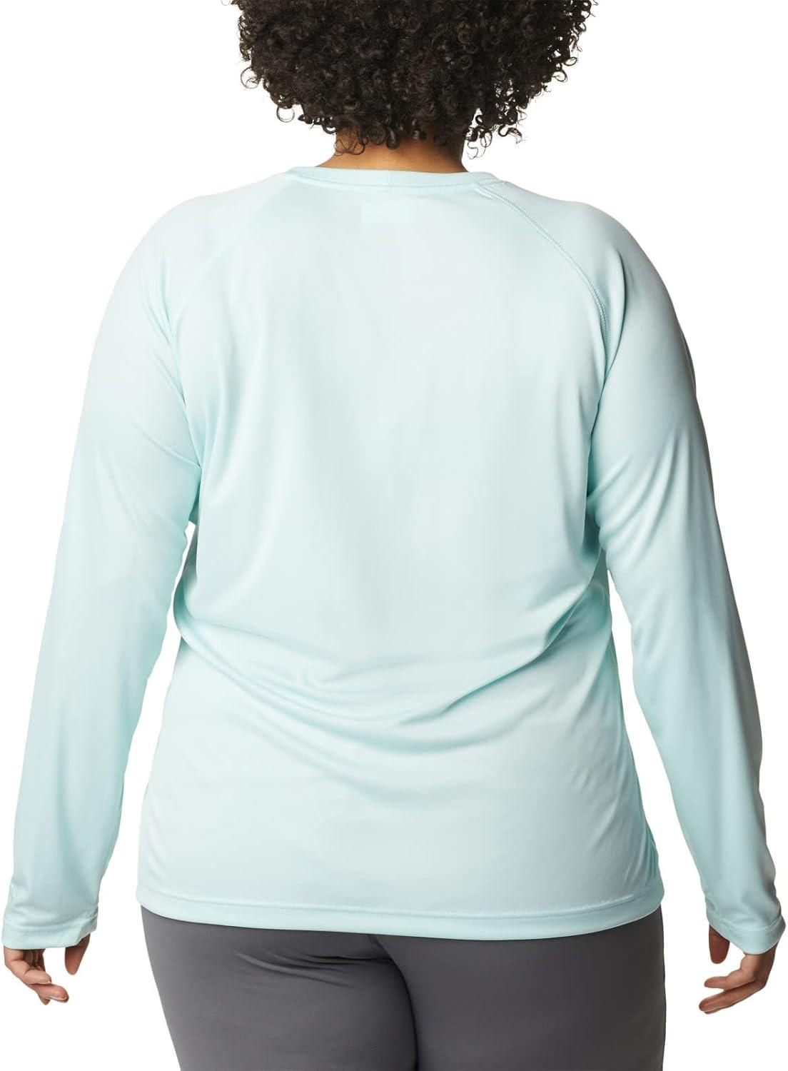 imageColumbia Womens Fork Stream Long Sleeve ShirtIcy MornWhite Logo