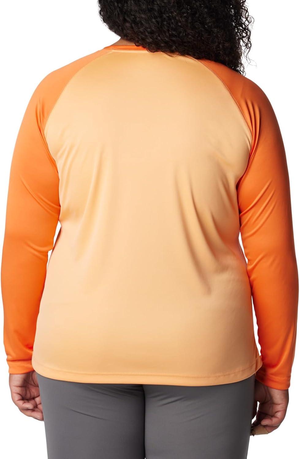imageColumbia Womens Fork Stream Long Sleeve ShirtPeachWild Geranium Graphic