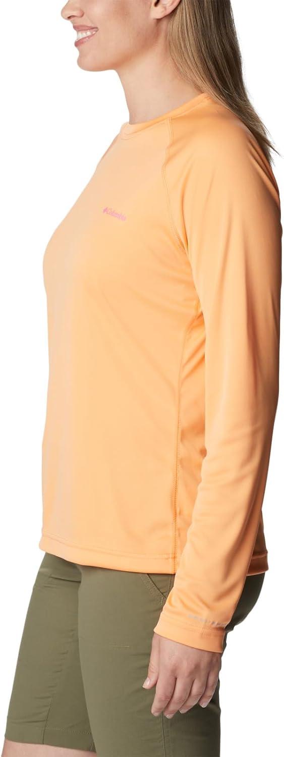 imageColumbia Womens Fork Stream Long Sleeve ShirtPeachWild Geranium Graphic