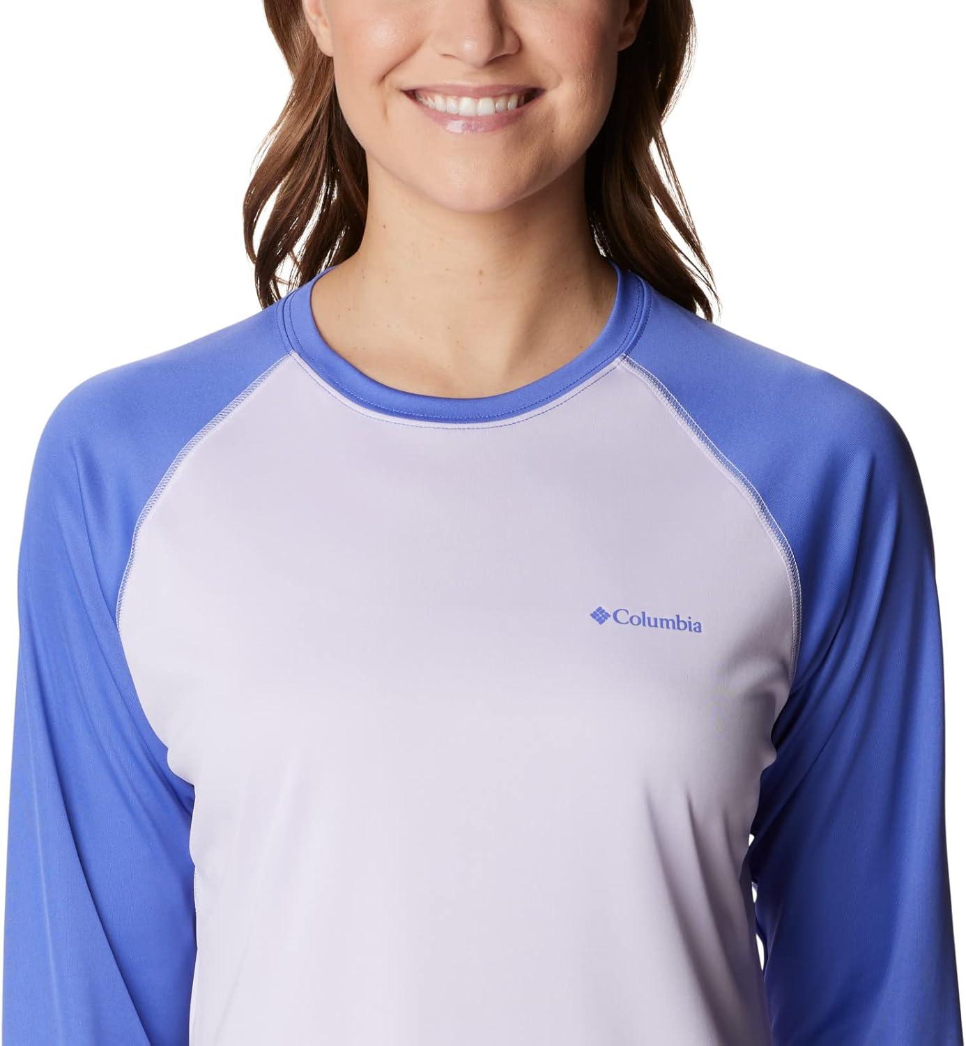 imageColumbia Womens Fork Stream Long Sleeve ShirtPurple TintPurple Lotus Graphic