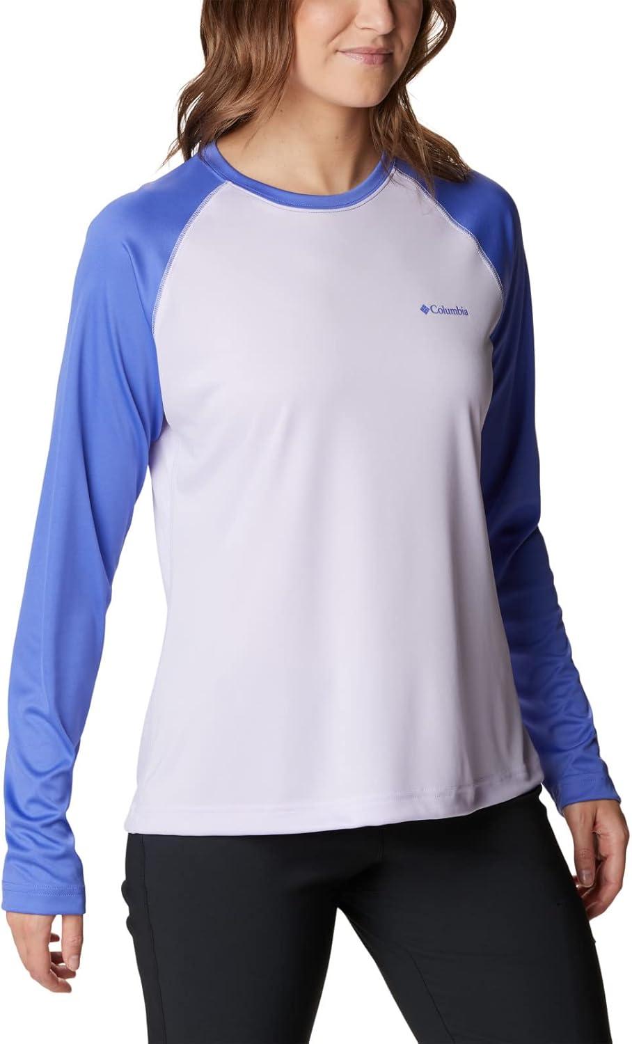 imageColumbia Womens Fork Stream Long Sleeve ShirtPurple TintPurple Lotus Graphic