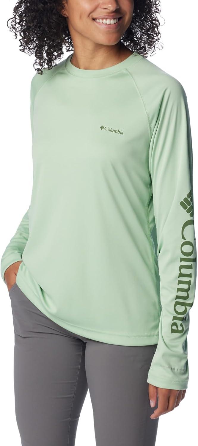 imageColumbia Womens Fork Stream Long Sleeve ShirtSage LeafCanteen Logo