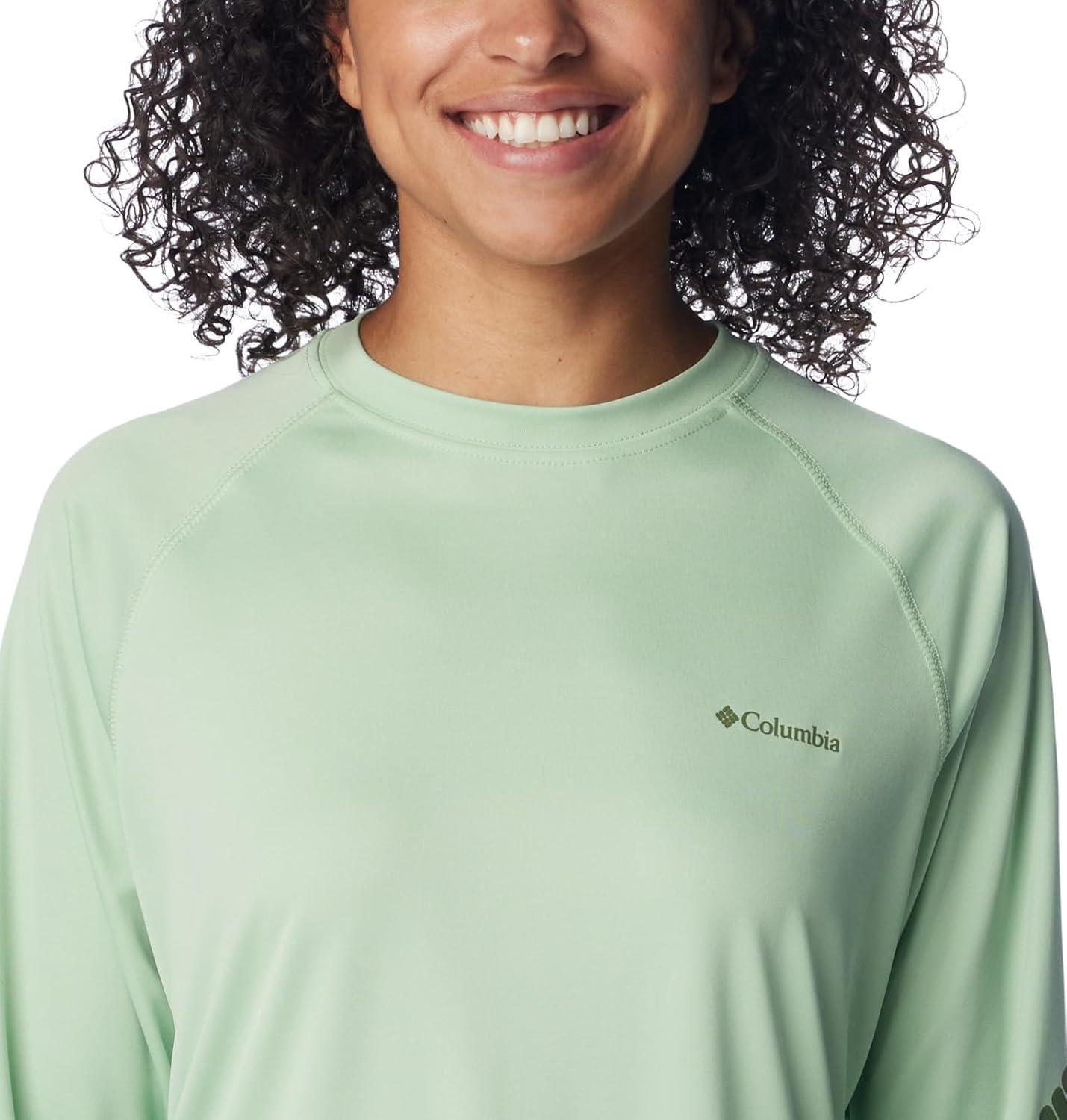 imageColumbia Womens Fork Stream Long Sleeve ShirtSage LeafCanteen Logo