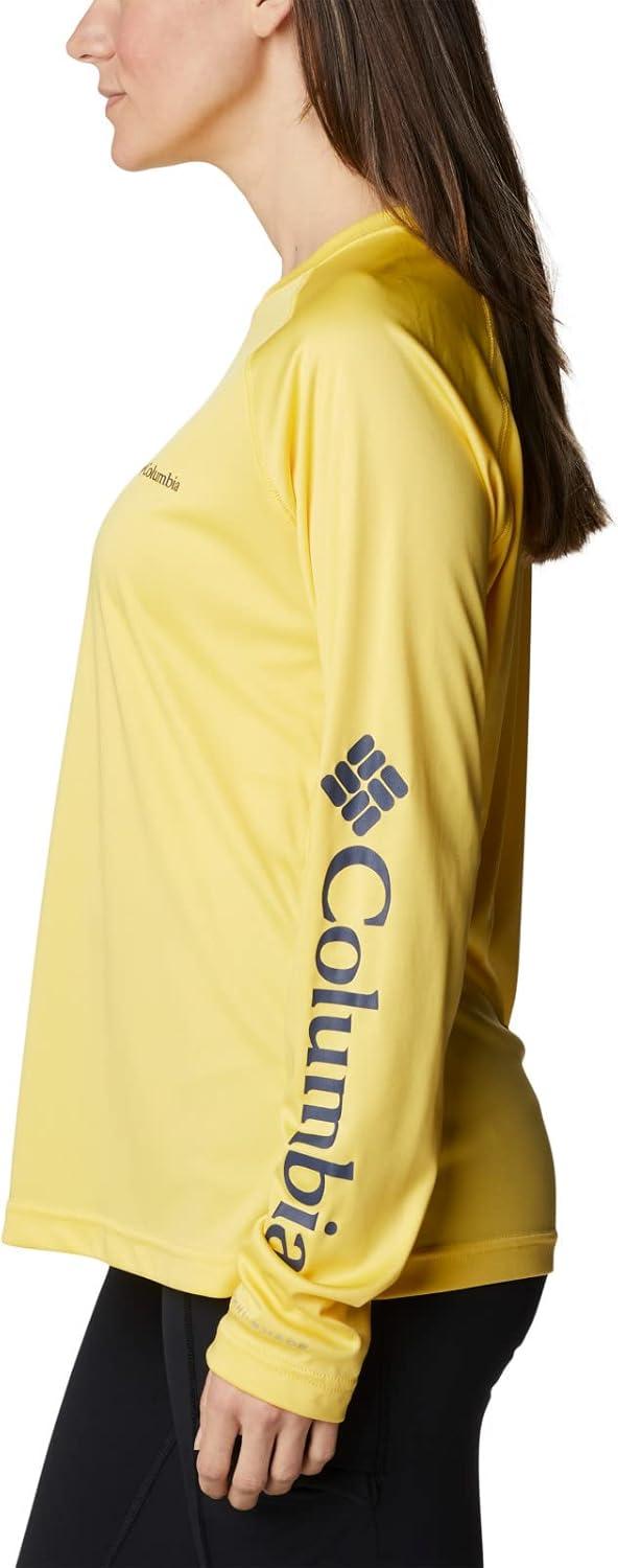 imageColumbia Womens Fork Stream Long Sleeve ShirtSun GlowNocturnal Logo
