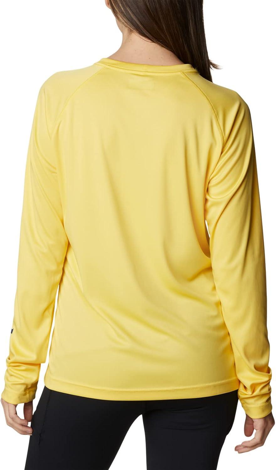 imageColumbia Womens Fork Stream Long Sleeve ShirtSun GlowNocturnal Logo