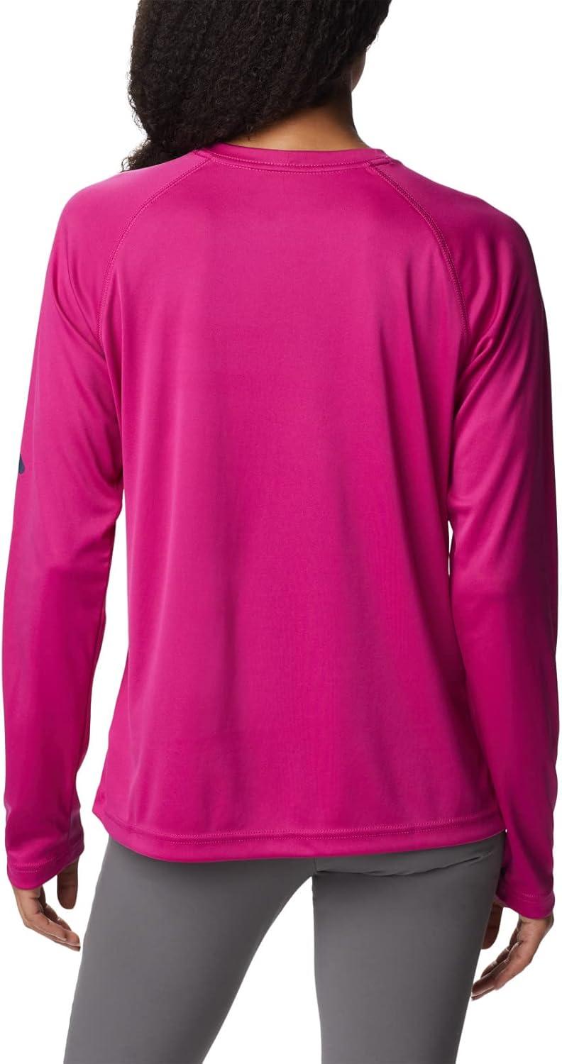 imageColumbia Womens Fork Stream Long Sleeve ShirtWild FuchsiaNocturnal Logo