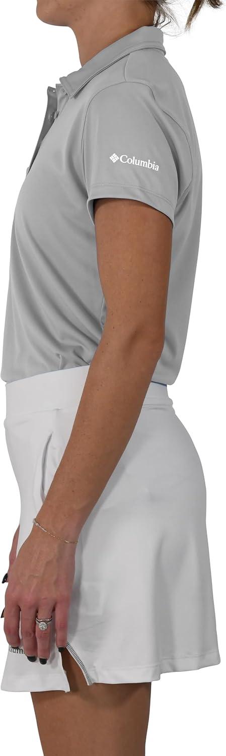 imageColumbia Womens Golf Birdie Polo Omni Wick Performance Breathable Short SleeveCool Grey