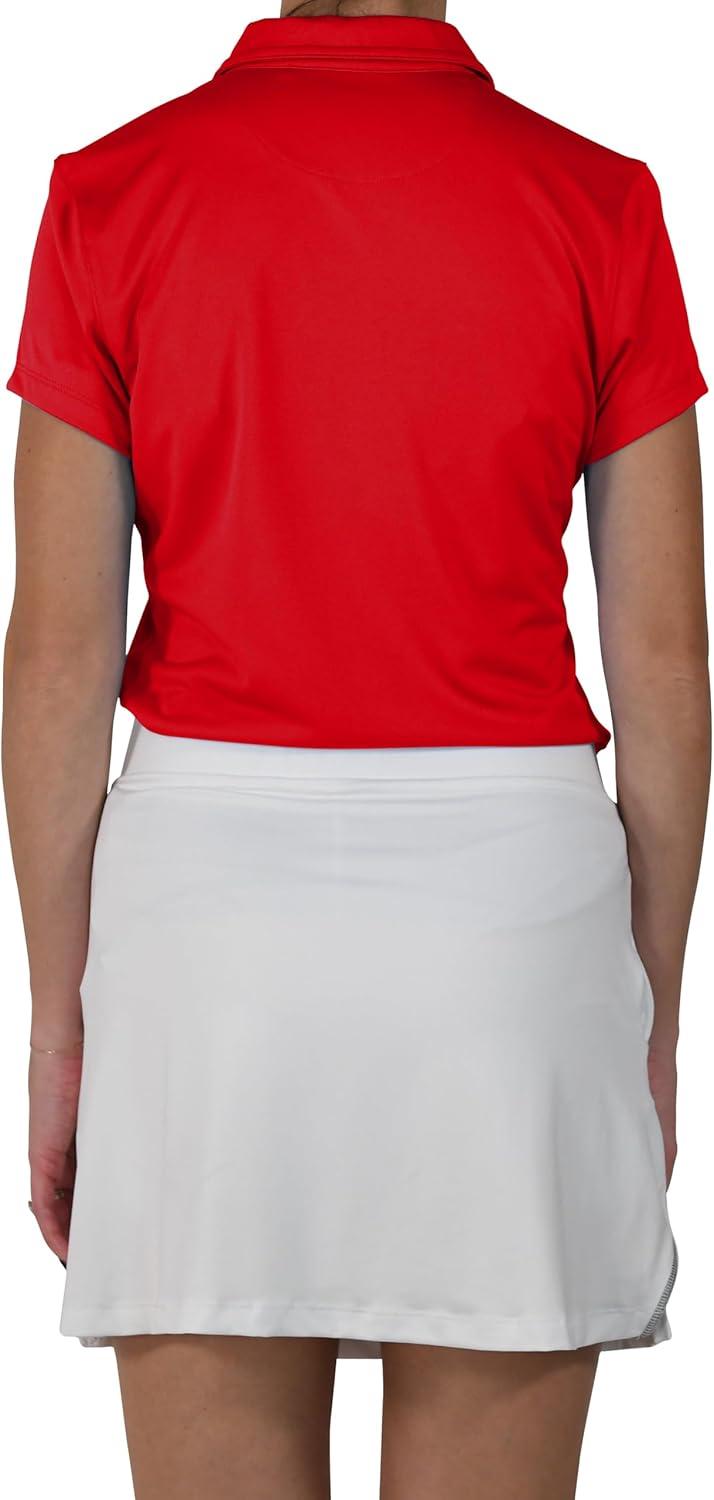 imageColumbia Womens Golf Birdie Polo Omni Wick Performance Breathable Short SleeveIntense Red