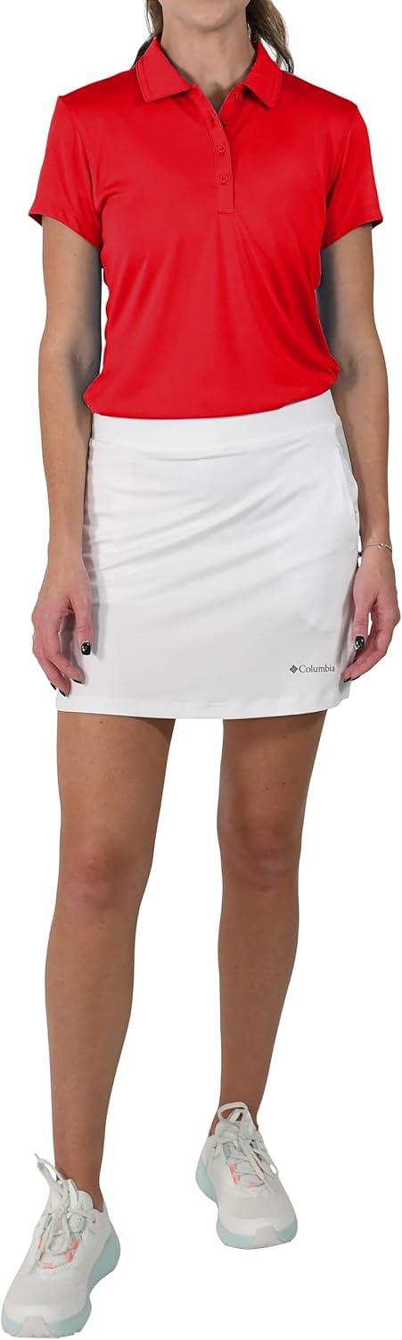 imageColumbia Womens Golf Birdie Polo Omni Wick Performance Breathable Short SleeveIntense Red