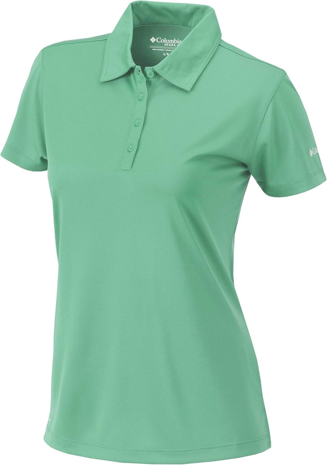imageColumbia Womens Golf Birdie Polo Omni Wick Performance Breathable Short SleeveKelp