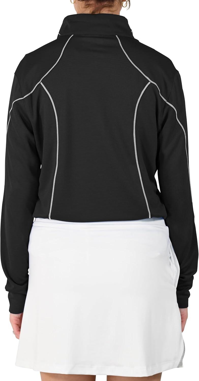 imageColumbia Womens Golf Shotgun 20 Pullover OMNI WICK Breathable Long SleeveBlack
