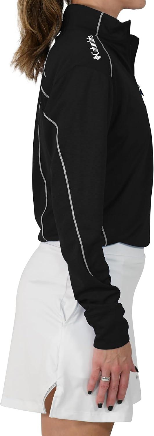 imageColumbia Womens Golf Shotgun 20 Pullover OMNI WICK Breathable Long SleeveBlack